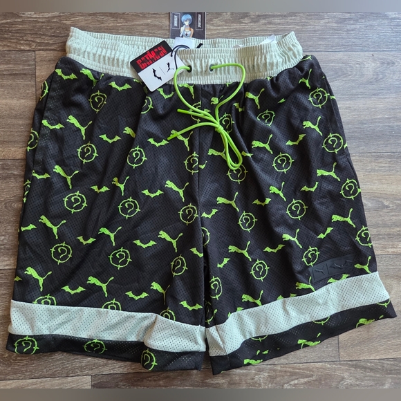 Puma Other - Puma x Batman The Riddler AOP Mesh Shorts Mens Size Medium